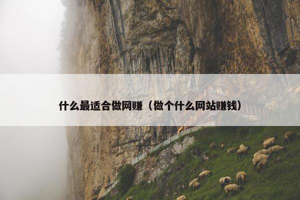 什么最适合做网赚（做个什么网站赚钱）