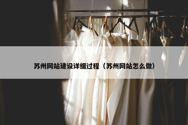 苏州网站建设详细过程（苏州网站怎么做）