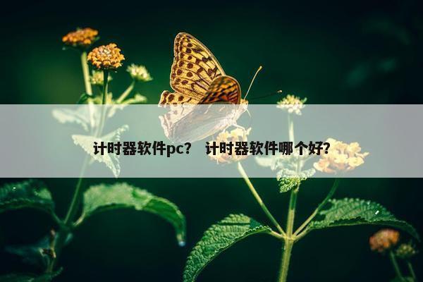 计时器软件pc？ 计时器软件哪个好？