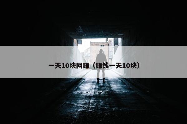 一天10块网赚（赚钱一天10块）