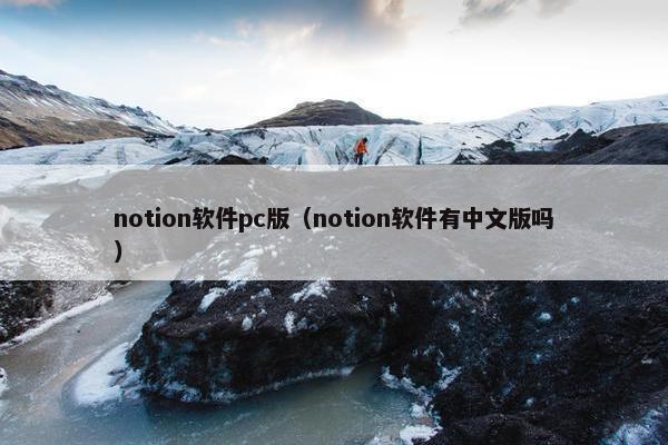 notion软件pc版（notion软件有中文版吗）