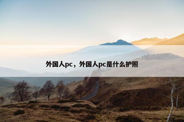 外国人pc，外国人pc是什么护照
