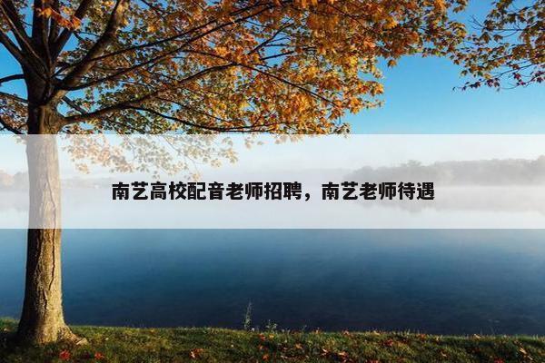 南艺高校配音老师招聘，南艺老师待遇