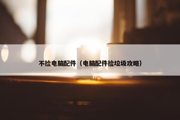 不捡电脑配件（电脑配件捡垃圾攻略）