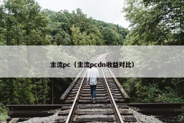 主流pc（主流pcdn收益对比）