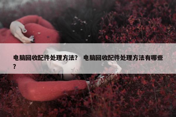 电脑回收配件处理方法？ 电脑回收配件处理方法有哪些？