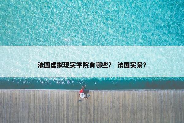 法国虚拟现实学院有哪些？ 法国实景？