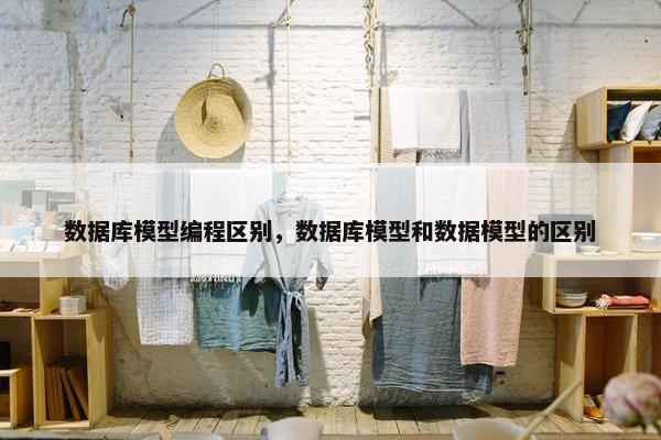 数据库模型编程区别，数据库模型和数据模型的区别