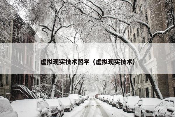 虚拟现实技术哲学（虚拟现实技术）