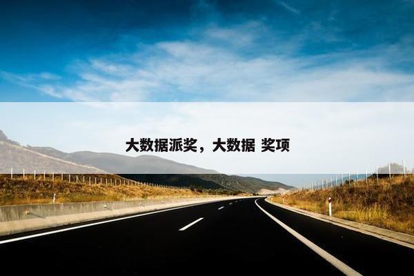 大数据派奖，大数据 奖项