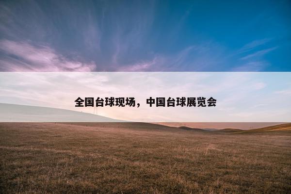 全国台球现场，中国台球展览会