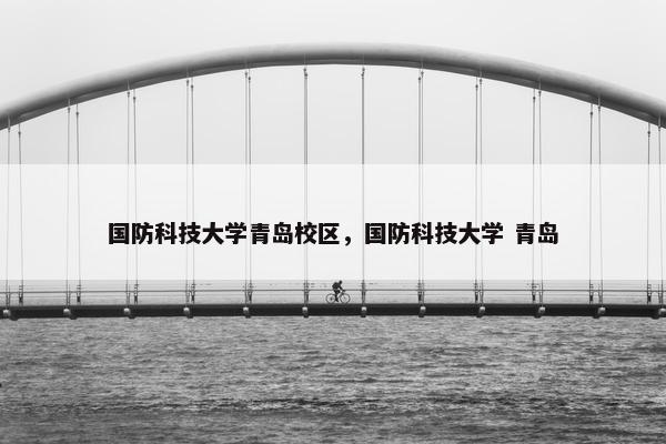 国防科技大学青岛校区，国防科技大学 青岛