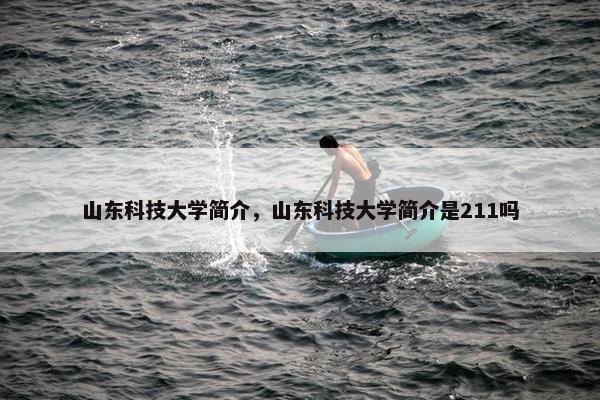 山东科技大学简介，山东科技大学简介是211吗