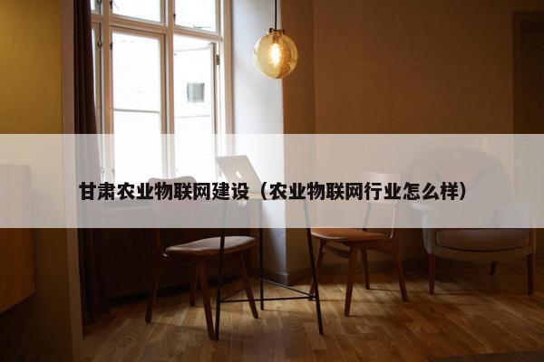 甘肃农业物联网建设（农业物联网行业怎么样）
