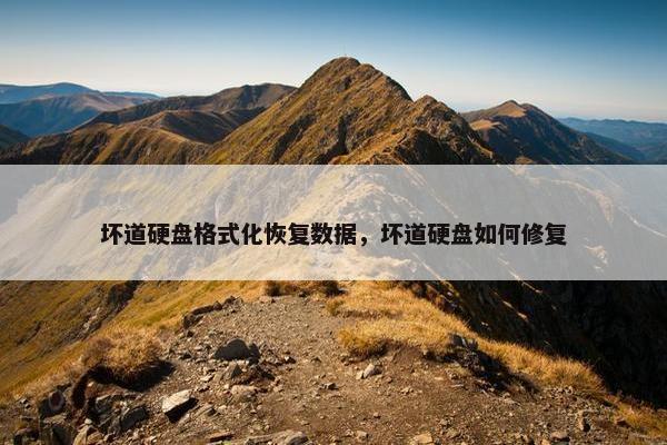 坏道硬盘格式化恢复数据，坏道硬盘如何修复