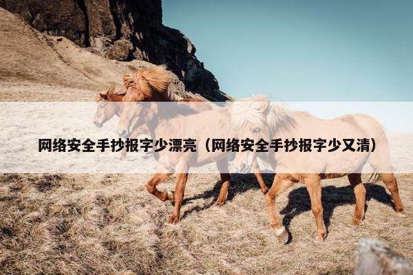 网络安全手抄报字少漂亮（网络安全手抄报字少又清）