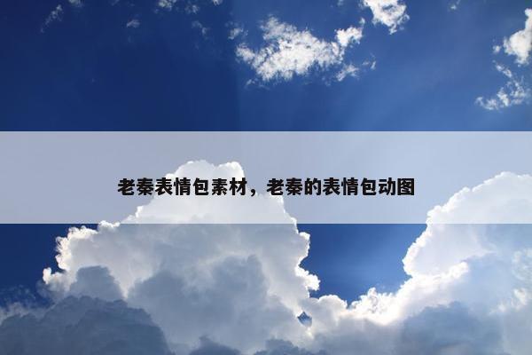 老秦表情包素材，老秦的表情包动图
