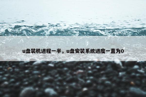 u盘装机进程一半，u盘安装系统进度一直为0