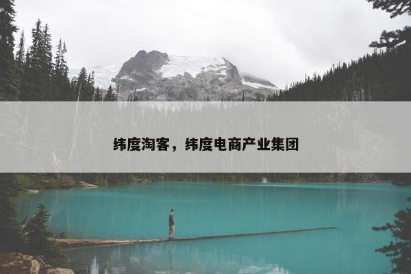 纬度淘客，纬度电商产业集团
