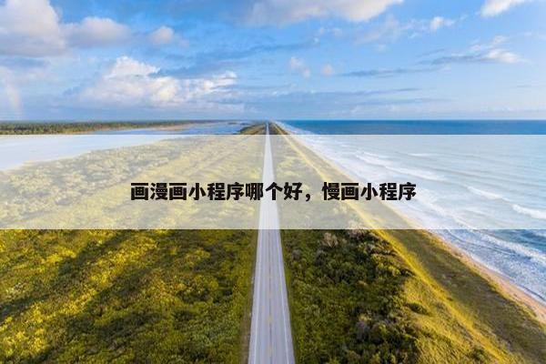 画漫画小程序哪个好，慢画小程序