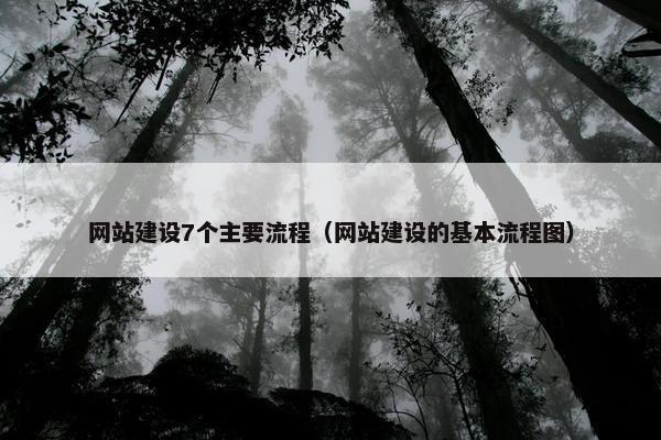 网站建设7个主要流程（网站建设的基本流程图）