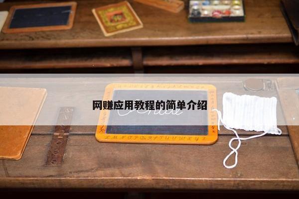 网赚应用教程的简单介绍