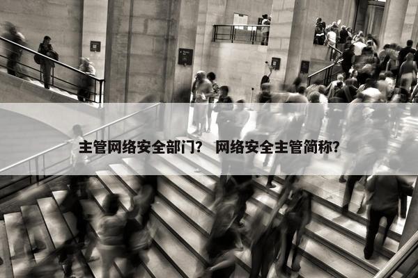 主管网络安全部门？ 网络安全主管简称？