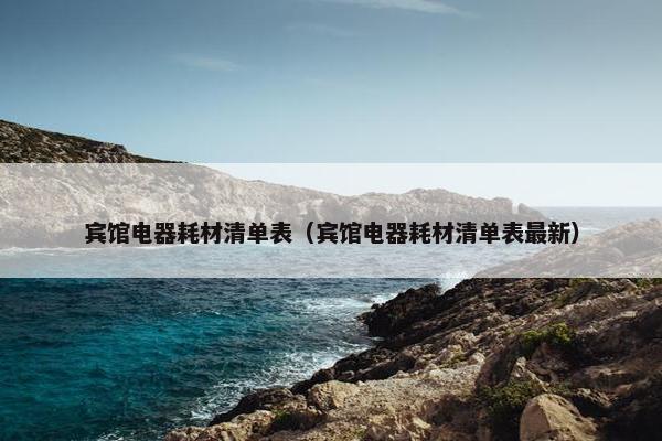 宾馆电器耗材清单表（宾馆电器耗材清单表最新）