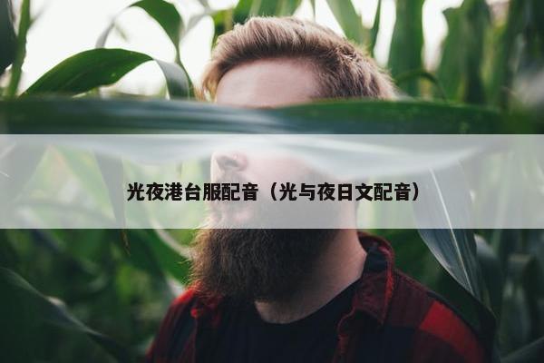 光夜港台服配音（光与夜日文配音）