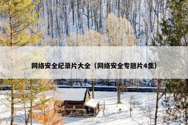 网络安全纪录片大全（网络安全专题片4集）