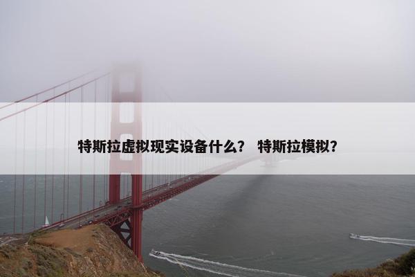特斯拉虚拟现实设备什么？ 特斯拉模拟？