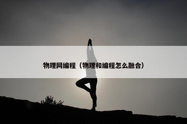 物理网编程（物理和编程怎么融合）