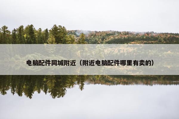 电脑配件同城附近（附近电脑配件哪里有卖的）