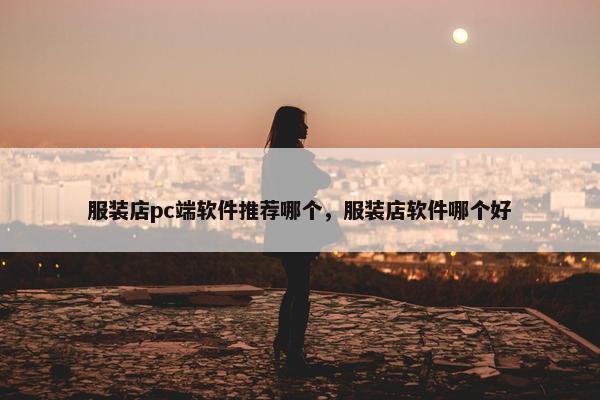 服装店pc端软件推荐哪个，服装店软件哪个好