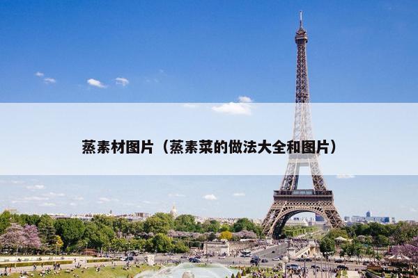 蒸素材图片（蒸素菜的做法大全和图片）