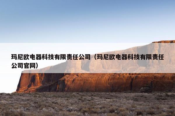 玛尼欧电器科技有限责任公司（玛尼欧电器科技有限责任公司官网）