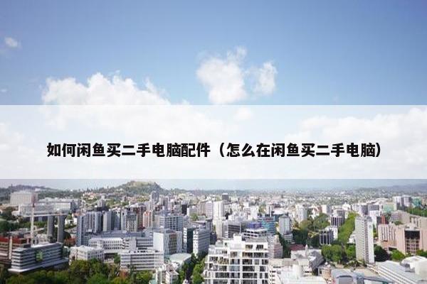 如何闲鱼买二手电脑配件（怎么在闲鱼买二手电脑）