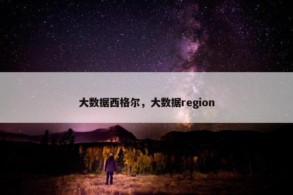 大数据西格尔，大数据region