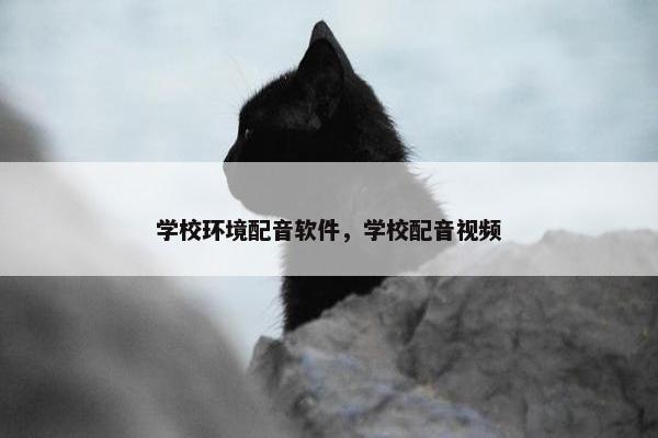学校环境配音软件，学校配音视频