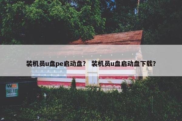 装机员u盘pe启动盘？ 装机员u盘启动盘下载？