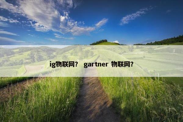ig物联网？ gartner 物联网？