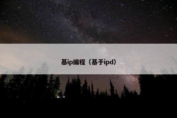 基ip编程（基于ipd）