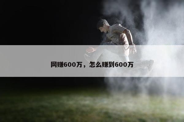 网赚600万，怎么赚到600万