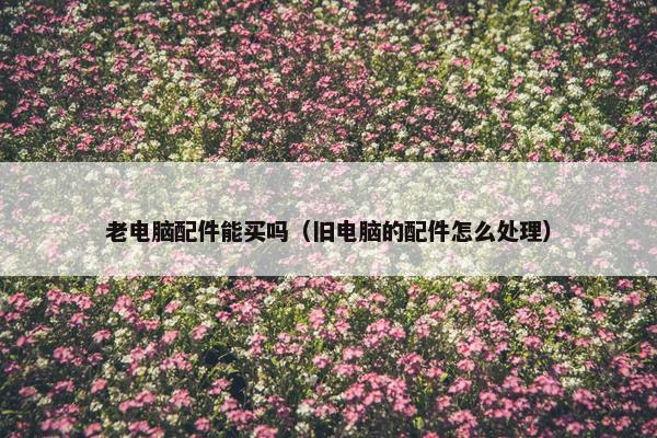 老电脑配件能买吗（旧电脑的配件怎么处理）