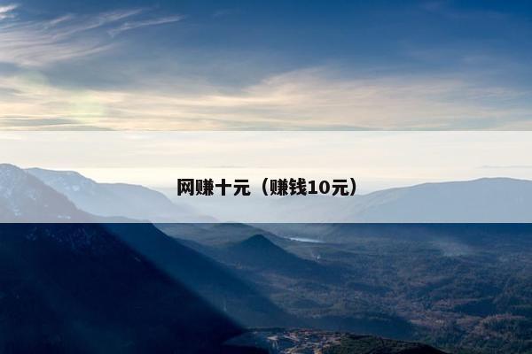 网赚十元（赚钱10元）