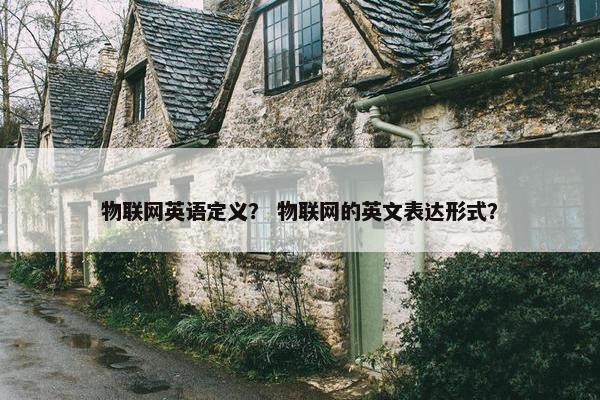 物联网英语定义？ 物联网的英文表达形式？