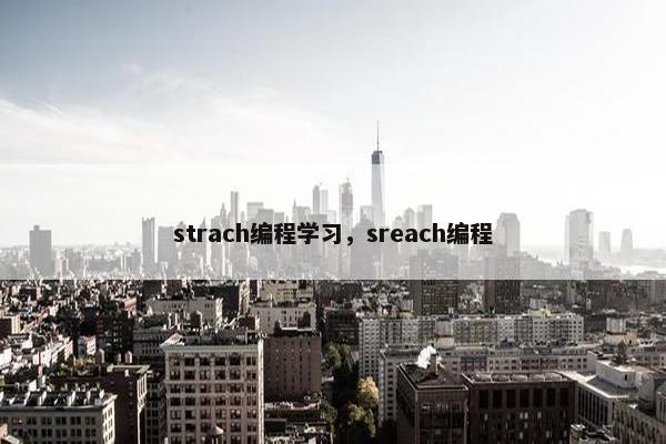 strach编程学习，sreach编程