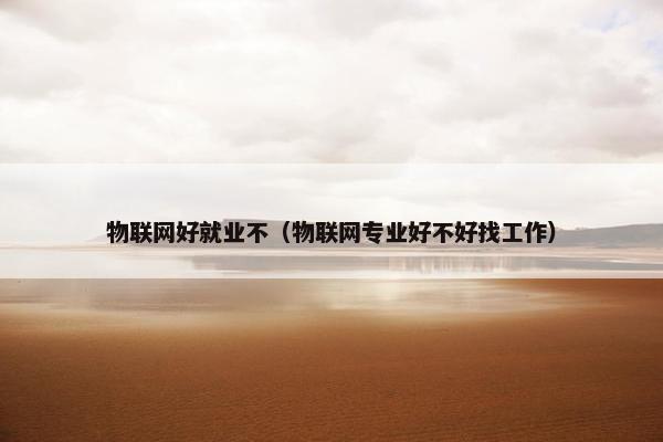 物联网好就业不（物联网专业好不好找工作）